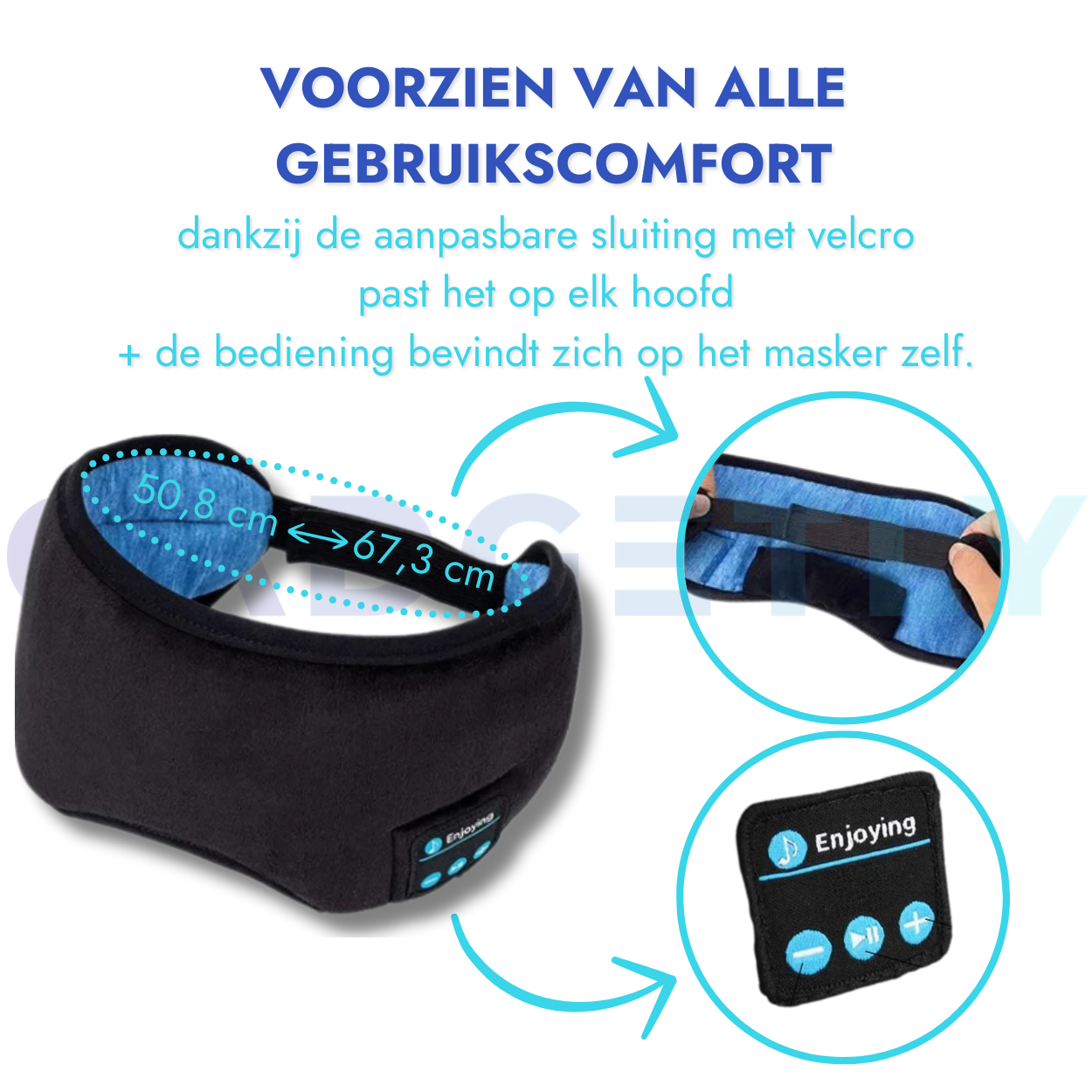 SLAAPMASKER BLUETOOTH 🎶